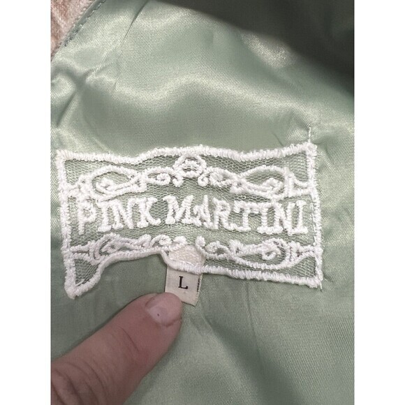 Pink Martini Retro Wool Blend Classic Mini Dress Sz. Large - Picture 9 of 9